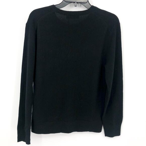 Everlane Womens The Classic Crew Sweater Small Black Cashmere Long Sleeve NWT - Picture 7 of 11